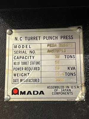 2001 AMADA PEGA 357 Turret Press | Levy Recovery Group (20)