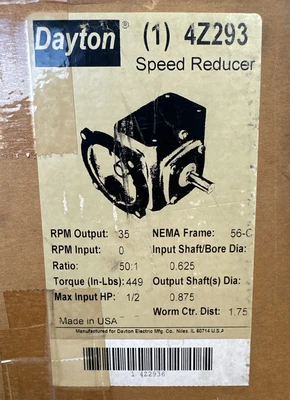 NEW Dayton 4Z293