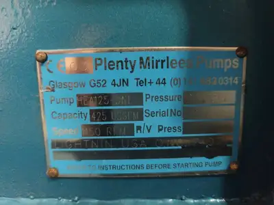 USED PLENTY MIRRLEES HEA125-3NL