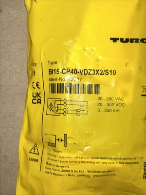 NEW Turck BI15-CP40-VDZ3X2/S10