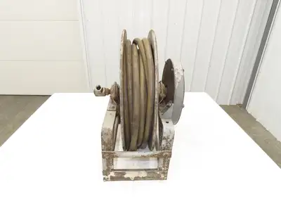 Hannay Reels 716-19-20 C Retractable Industrial Water/Air Hose Reel 1/2" X 48'