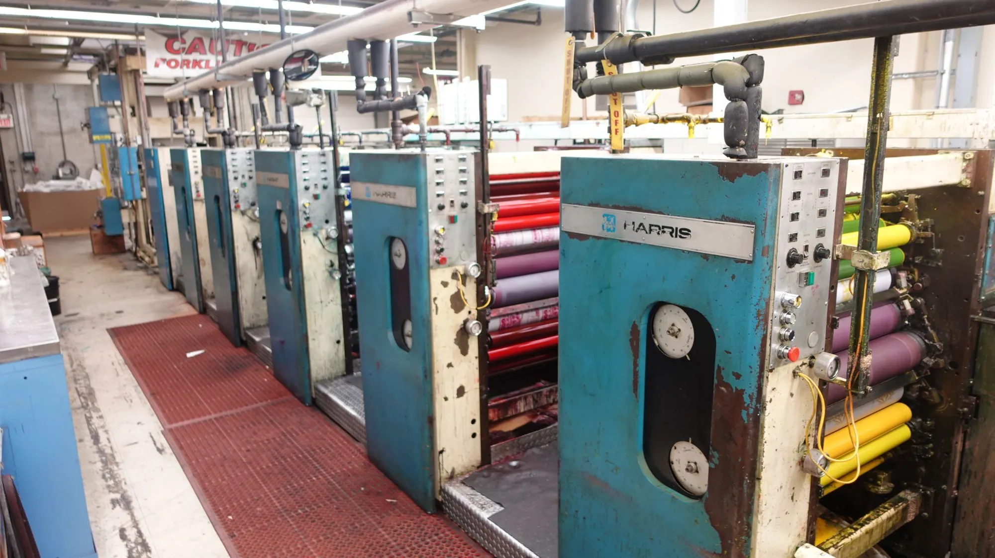 USED HARRIS Harris M110 (6) Unit Heatset Web Press — 17.75" Cutoff