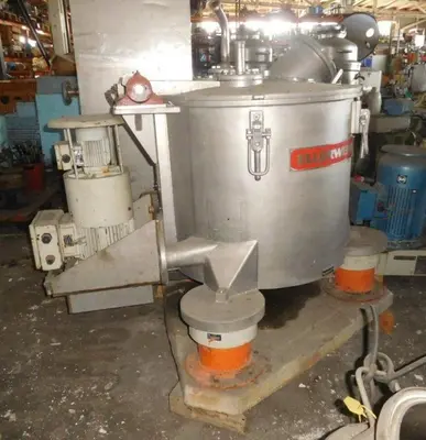 Ellerwerk 733 C perforate basket centrifuge, 316SS.