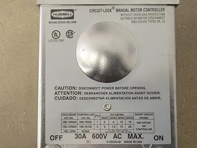 NEW HUBBELL HBL13R92D