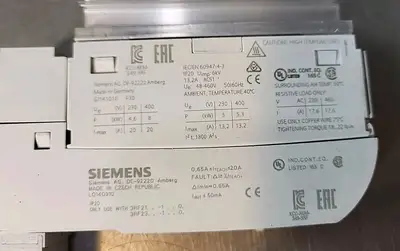 Siemens Contactor 3RF2320-1AA04 w/ Load Monitor 3RF2920-0FA08 Basket1F