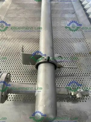 USED ALLEGHENY BRADFORD STAINLESS STEEL SHELL AND TUBE HEAT EXCHANGER 6.3 SQ. FT