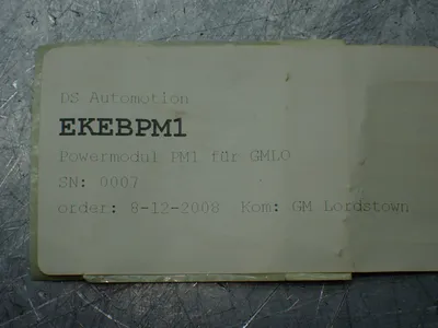 Used DS AUTOMATION EKEBPM1 PLC Power Supplies Ohio US | HGR 24 #904416