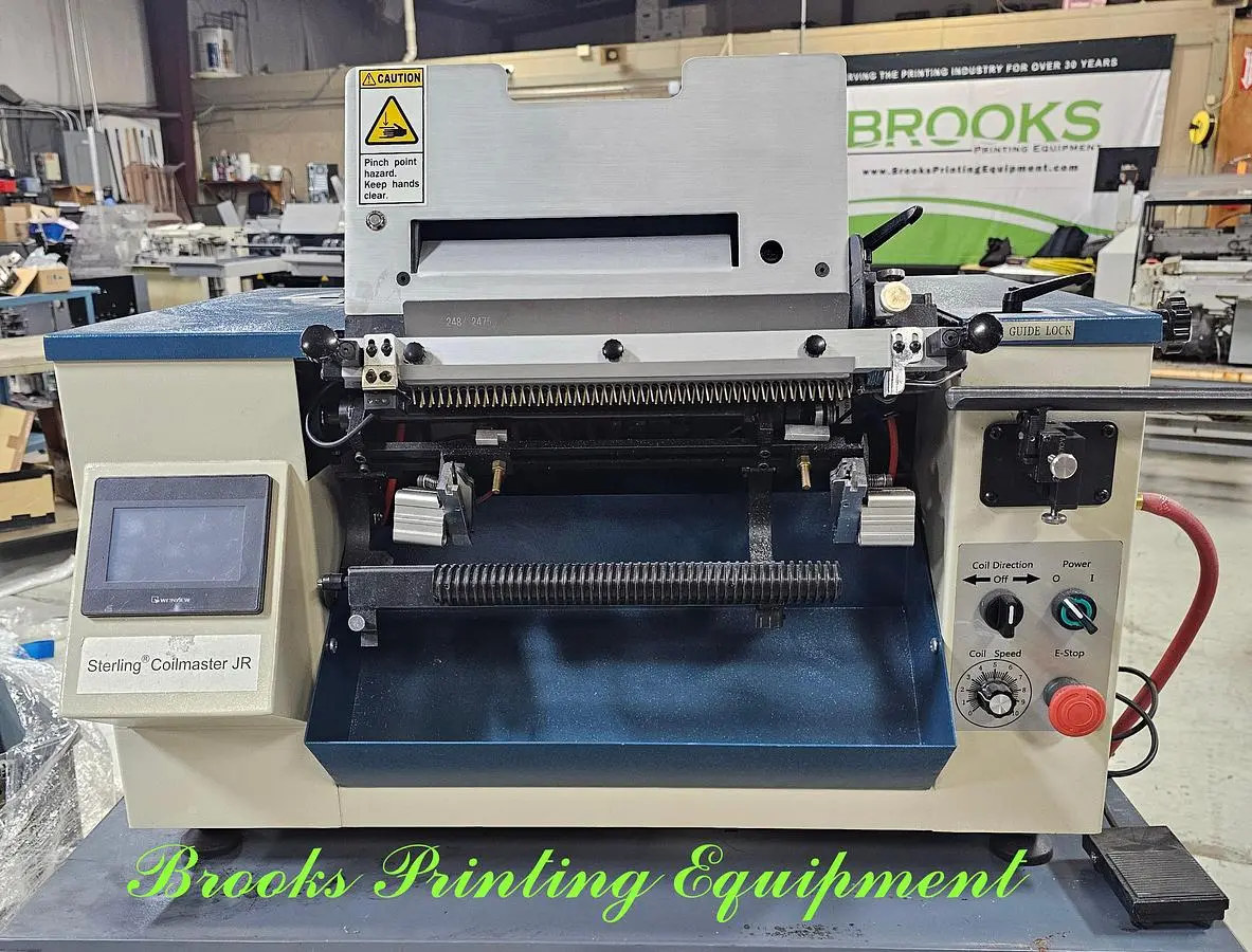 Used SPIEL ASSOCIATES COILMASTER TS Binding Equipment North Carolina US | BROOKS PRINTING EQUIPMENT #1668505