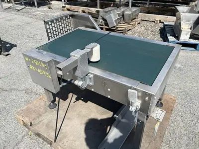 Conveyor, Belt, 24" x 38", S/st, 0.25 kW, Guide Rails #S744792