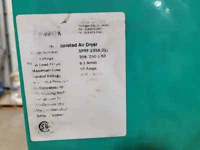 Used SULLIVAN PALATEK SPRF-235A-216 Parts (Hydraulics and Pneumatics) British Columbia CA | Lenmark #1426186
