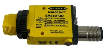 NEW BANNER ENGINEERING SM312FQD PHOTOELECTRIC SENSOR