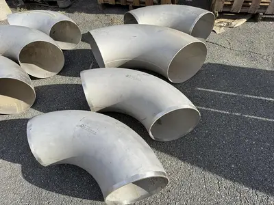 LOT OF LARGE INDUSTRIAL PIPE FITTINGS