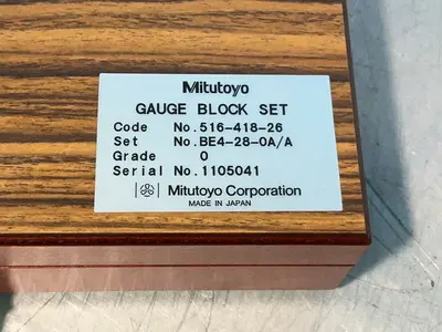 New | in-Stock MITUTOYO 51641826 Gage Blocks Ohio US | HGR 24 #1263280