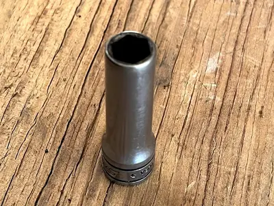 SNAP ON TOOLS USA NEW 3/8" Drive 3/8" SAE DEEP 6 Point Chrome Socket SFS121