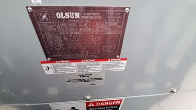 50 KVA Dry Type Transformer 14400 120 240 Olsun Electrics SMV50NB-4 Single Phase HV