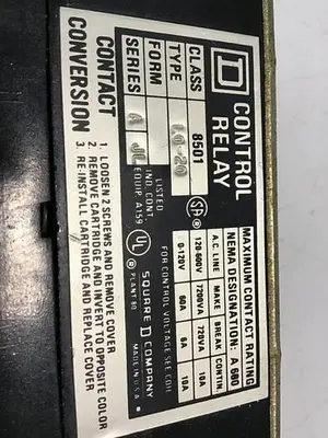 USED SQUARE D 8501-L0-20