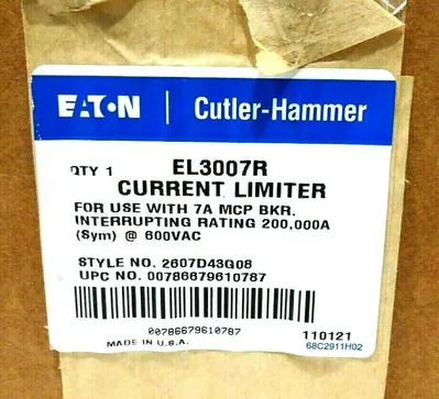 NEW EATON CUTLER HAMMER EL3007R CURRENT LIMITER