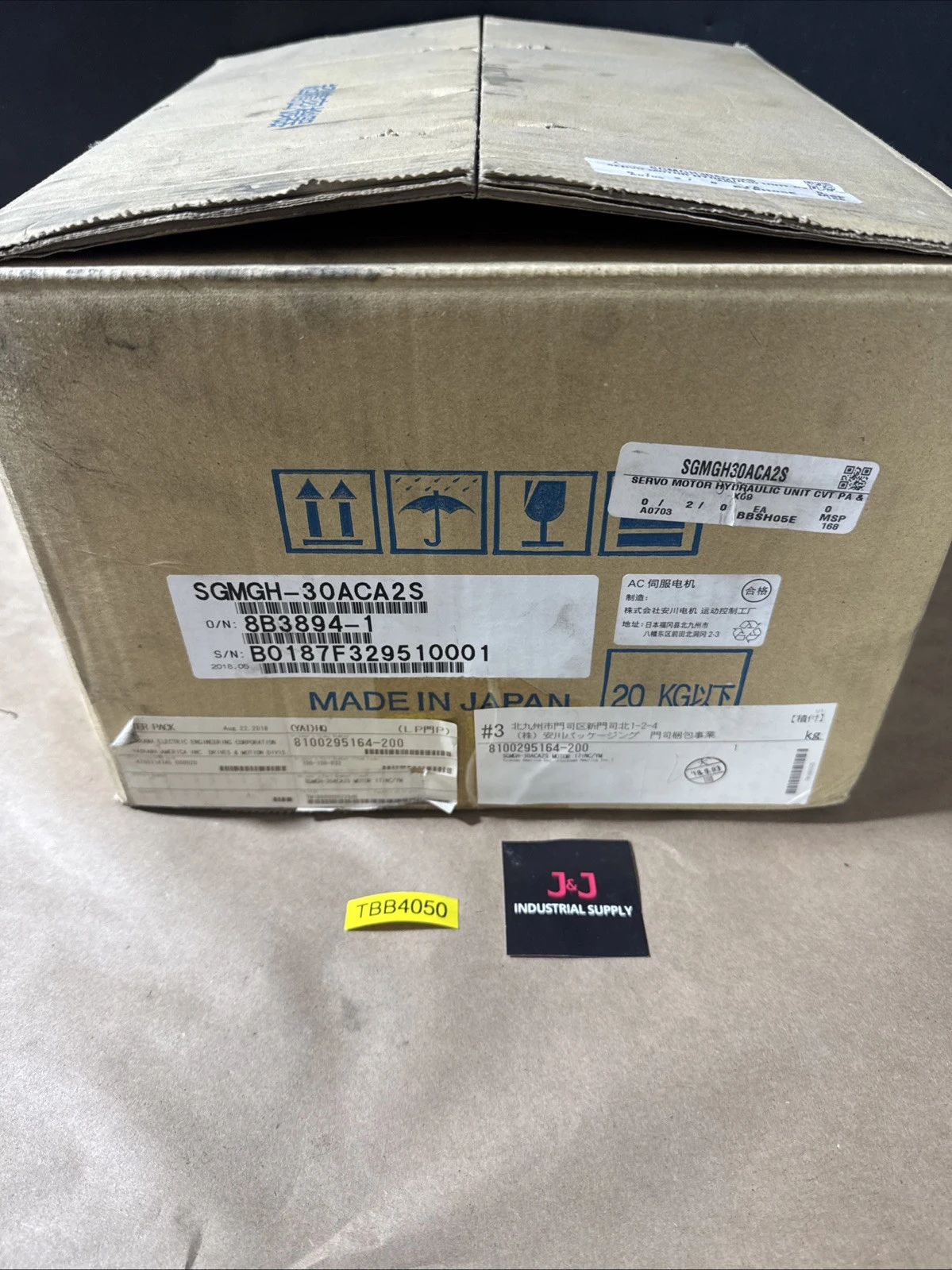NEW Yaskawa SGMGH-30ACA2S