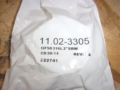 NEW HIS VACUUM QF50 316L 2" SBW