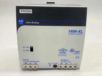 1606-XL240E | Allen Bradley  Ser A Power Supply Standard 10A 24-28VDC 240W Output - Used