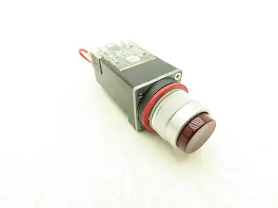 Allen Bradley 800MR-PT16R Small Round Pilot Light XFMR 120V Red Lens 22.5 mm