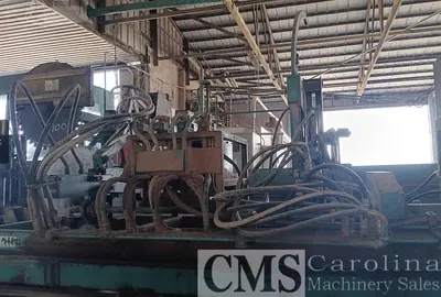USED HELLE 3-HEAD BLOCK SAWMILL WITH VERTICAL EDGER