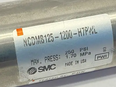 NCDMB125-1200-H7PWL | SMC  Double Acting Pneumatic Cylinder 1-1/4" Bore 12" Stroke - For parts or not working