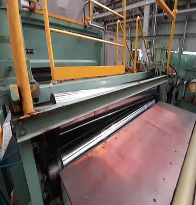 67" W (1710 mm) x .009"-.079" (.23 mm-2 mm) x 20 Ton Color Coating Line (Used)