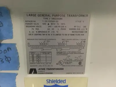 USED ACME TRANSFORMER T1A533443S
