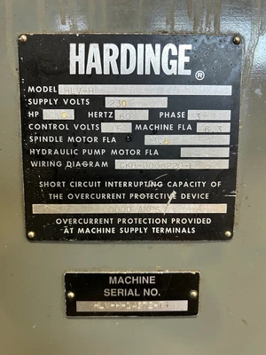 11"x18"cc HARDINGE Super Precision Toolroom Lathe, 1998