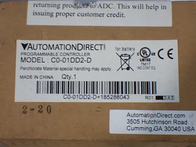 New | in-Stock AUTOMATION DIRECTO C001DD2D+ Programmable Logic Controllers Ohio US | HGR 24 #1069520