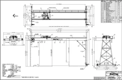 11 TON X 38' PROSERV SINGLE LEG POWERED GANTRY CRANE, NEW 2015: YOBRO #24061
