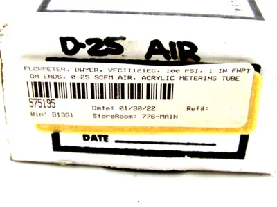 NEW DWYER VFCII-121-EC FLOW METER VFCII121EC