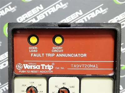 General Electric TA9VT20MA1 MicroVersaTrip Fault Trip Annunciator Used