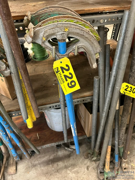 Used _UNKNOWN_ (5) 1/2" & 3/4" MANUAL EMT BENDERS Hand Benders Illinois US | Heath Industrial Auction Services #1379700
