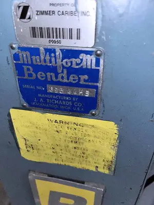 Used RICHARDS MULTIFORM BENDER Shape Benders Illinois US | Machinery Marketing International #379040