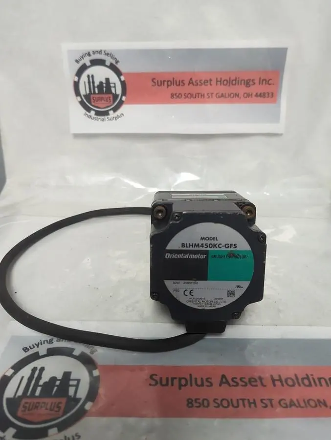 Used ORIENTAL MOTOR GFS4GS/BLHM450KC-GFS Industrial Controls Ohio US | Surplus Asset Holdings #1364041