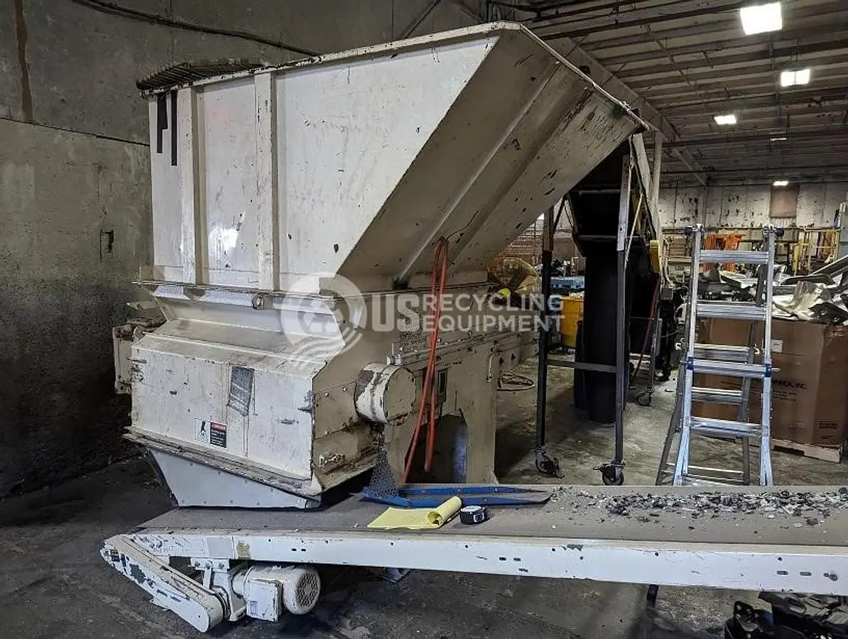 USED VECOPLAN RG 52/60 SINGLE SHAFT SHREDDER SYSTEM