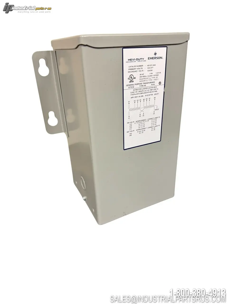 Used EMERSON HS12F.15AS Transformers Kentucky US | Industrial Parts R Us Inc. #1552641