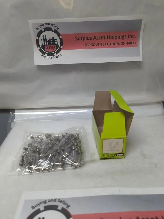 New | in-Stock LITTELFUSE 3AG15A Miscellaneous Equipment (Electrical & Power) | Surplus Asset Holdings #1190099