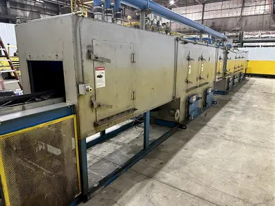 18" X 15" H X 4 STAGE CONTINENTAL EQUIPMENT CORP GAS HEAT STAINLESS STEEL CONVEYOR WASHER, NEW IN 2010: STOCK #21908