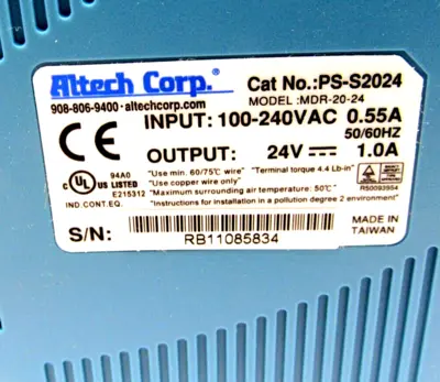 NEW ALTECH CORP. PS-S2024 POWER SUPPLY PSS2024