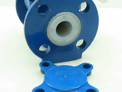 Fluoro Seal L152F Sleeved Plug Valve 1" Flanged 4-Bolt Raised Face Class 150 WCB