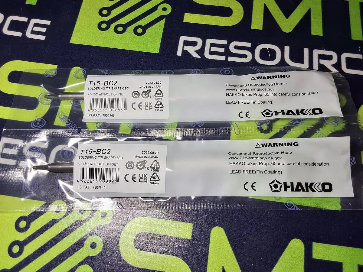 HAKKO T15-BC2 SOLDERING TIP; BEVEL 2mm/45° x 11.5mm - BRAND NEW