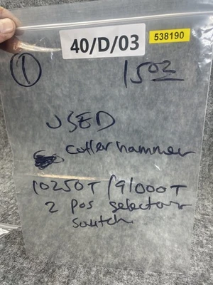 Used Cutler-Hammer 10250T/91000T Misc Electrical & Power Parts California US | Davliegogo LLC #1730077