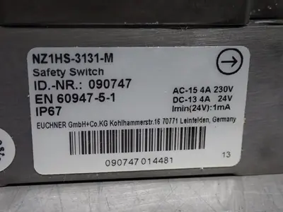 Used EUCHNER 090747 Relays & Switches Ohio US | HGR 24 #907406