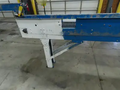 New London Engineering 8"x 20' Plastic Roller Belt Accumulating Conveyor 460V
