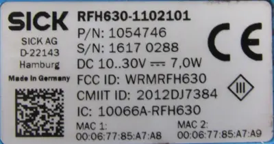 USED SICK RFH630-1102101 CODE READER CDM420-0001 CONNECTION MODULE 1-025-362
