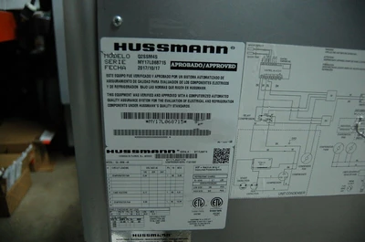 142-0968 Hussmann Q2SSM4S 50" Self Contained Deli Produce Fruit Display Cooler