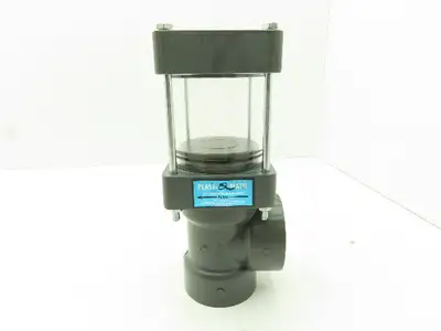 Plast-o-matic DA-200V-PV 2" Shutoff Valve PVC Double Action Pneumatic 2" NPT
